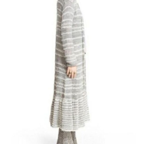 FREE PEOPLE Alpaca Duster Cardigan Grey Combination NWOT - Picture 2 of 13